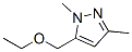 1H-Pyrazole,  5-(ethoxymethyl)-1,3-dimethyl- 结构式