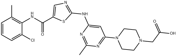 达沙替尼羧酸 结构式