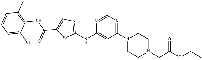 达沙替尼羧酸乙酯 结构式