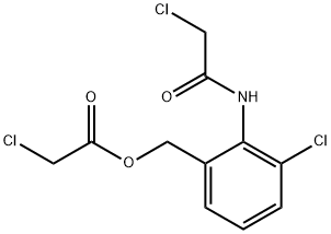2-Chloro-acetic Acid [3-Chloro-2-[(2-chloroacetyl)aMino]phenyl]Methyl Ester 结构式