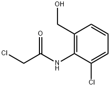 2-Chloro-N-[2-chloro-6-(hydroxyMethyl)phenyl]-acetaMide 结构式