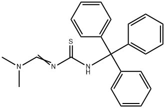 1-二甲氨甲基烯-3-三苯甲基硫脲 结构式
