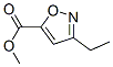 5-Isoxazolecarboxylic  acid,  3-ethyl-,  methyl  ester 结构式