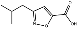 3-异丁基异恶唑-5-羧酸 结构式