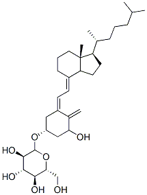 1-hydroxyvitamin D3 3-D-glucopyranoside 结构式