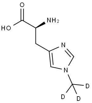 3-甲基-D3-L-组氨酸 结构式