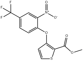 Methyl3-(2-nitro-4-(trifluoromethyl)phenoxy)thiophene-2-carboxylate