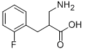 3-氨基-2-(2-氟苄基)丙酸 结构式