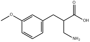 3-氨基-2-(3-甲氧基苄基)丙酸 结构式