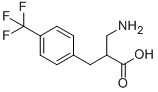 3-氨基-2-(4-三氟甲基苄基)丙酸 结构式