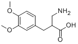 3-氨基-2-(3,4-二甲氧基苄基)丙酸 结构式