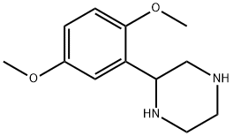 2-(2,5-二甲氧基苯基)哌嗪 结构式