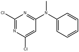 2,6-二氯-N-甲基-N-苯基嘧啶-4-胺 结构式