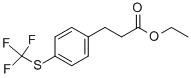 3-(4-TRIFLUOROMETHYLSULFANYL-PHENYL)-PROPIONIC ACID ETHYL ESTER 结构式