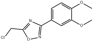 5-(氯甲基)-3-(3,4-二甲氧苯基)-1,2,4-恶二唑 结构式