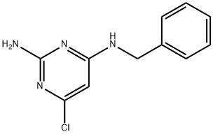 N-(2-AMINO-6-CHLORO-4-PYRIMIDINYL)-N-BENZYLAMINE 结构式