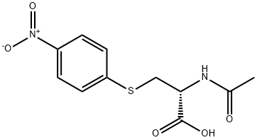 N-乙酰-S-(4-硝基苯基)-L-半胱氨酸 结构式