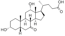 7-酮基-3ALPHA,12ALPHA-二羟基胆烷酸 结构式