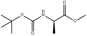 BOC-D-丙氨酸甲酯 结构式
