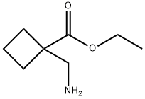 1-(氨基甲基)环丁烷甲酸乙酯 结构式