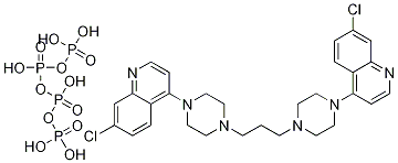 哌喹四磷酸 结构式