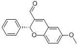 2H-1-BENZOPYRAN-3-CARBOXALDEHYDE, 6-METHOXY-2-PHENYL-, (2R)- 结构式