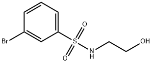 3-溴-N-(2-羟基乙基)苯磺酰胺 结构式