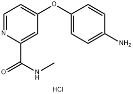 4-(4-氨基苯氧基)-N-甲基-2-吡啶甲酰胺盐酸盐 结构式