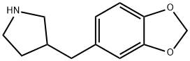 3-(1,3-BENZODIOXOL-5-YLMETHYL)-PYRROLIDINE 结构式