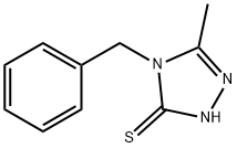 4-苄基-5-甲基-4H-1,2,4-三唑-3-硫醇 结构式