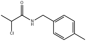 2-氯-N-[(4-甲基苯基)甲基]丙酰胺 结构式