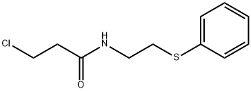3-氯-N-(2-(苯硫基)乙基)丙酰胺 结构式