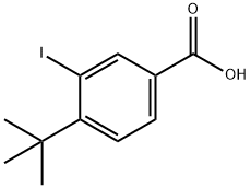 对叔丁基-3-碘苯甲酸 结构式