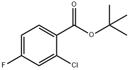 2-氯-4-氟苯甲酸叔丁酯 结构式