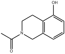 2-ACETYL-5-HYDROXY-1,2,3,4-TETRAHYDROISOQUINOLINE 结构式