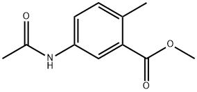 5-乙酰氨基-2-甲基苯甲酸甲酯 结构式