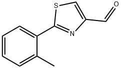 2-(邻甲苯基)噻唑-4-甲醛 结构式