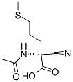 Norvaline,  N-acetyl-2-cyano-5-(methylthio)- 结构式