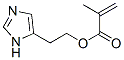 2-Propenoic  acid,  2-methyl-,  2-(1H-imidazol-5-yl)ethyl  ester 结构式