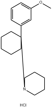 1-[1-(3-甲氧基苯基)环己基]哌啶盐酸盐 结构式