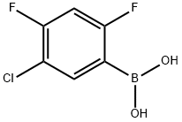 5-氯-2,4-二氟苯硼酸 结构式