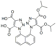 1,1'-(Naphthalene-1,8-diyl)bis(1H-1,2,3-triazole-4,5-dicarboxylic acid diisopropyl) ester 结构式