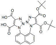 1,1'-(Naphthalene-1,8-diyl)bis[1H-1,2,3-triazole-4,5-dicarboxylic acid di(1,1-dimethylethyl)] ester 结构式