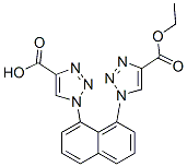 1,1'-(Naphthalene-1,8-diyl)bis(1H-1,2,3-triazole-4-carboxylic acid ethyl) ester 结构式
