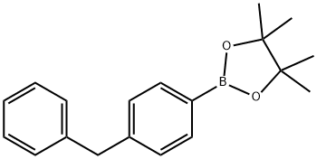 4-苄基苯硼酸频哪酯 结构式