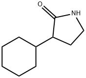 3-环己基吡咯烷-2-酮 结构式