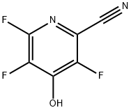 2-Pyridinecarbonitrile,  3,5,6-trifluoro-4-hydroxy- 结构式