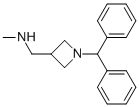 3-(METHYLAMINOMETHYL)-N-BENZHYDRYLAZETIDINE 结构式
