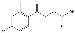 4-(4-CHLORO-2-METHYLPHENYL)-4-OXOBUTYRIC ACID 结构式