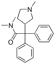 N,N-dimethyl-2-(1-methylpyrrolidin-3-yl)-2,2-diphenyl-acetamide 结构式